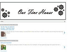 Tablet Screenshot of ourfinehouse.com